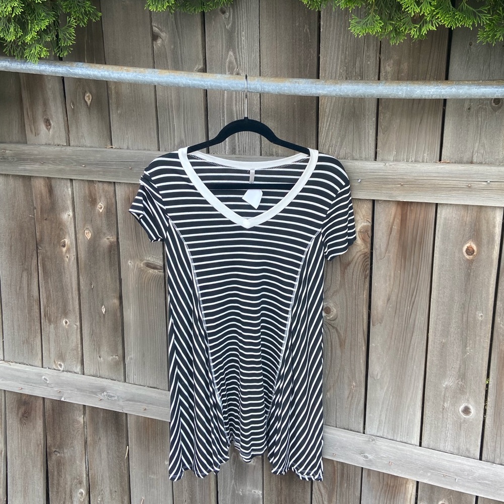 Black & White Striped Dress